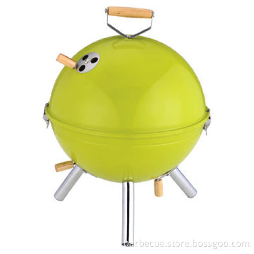 Ball-shaped Charcoal BBQ Grills, Powder-coated